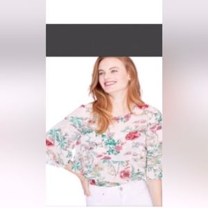 Rachel Roy. Flowy ruffle blouse.   ( NWT )